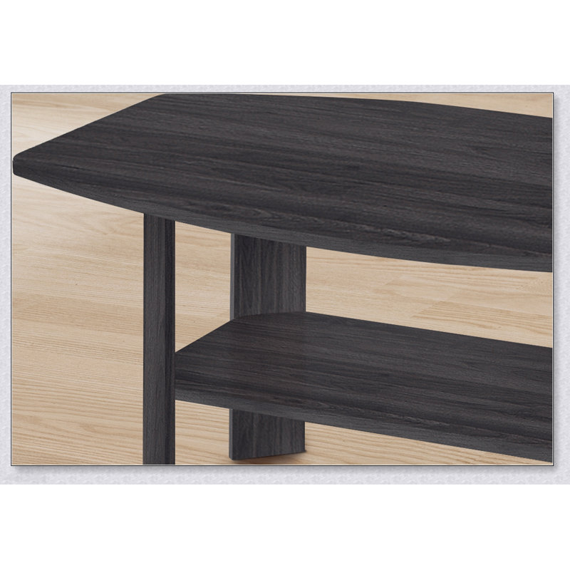 Ensemble de 3 pièces de table rembourrées beige contemporain, idéales pour les meubles d'appoint de salon, de bout et de côté