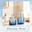 Ensemble de 20 vases à bourgeons en verre bleu pour arrangements floraux, centres de mariage rustiques et décoration intérieure avec style rétro et fabrication en verre épais durable