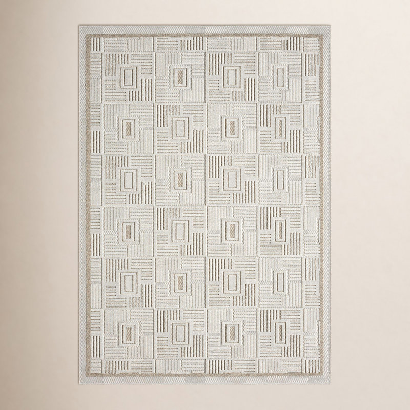 Tapis d'intérieur / extérieur Harmonic Tile, Rectangle 5 pi 3 po x 7 pi 3 po