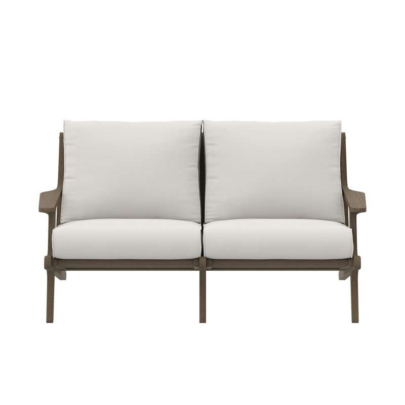 Saratoga Outdoor Patio Teak Wood Loveseat