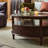 Retro coffee table with glass top