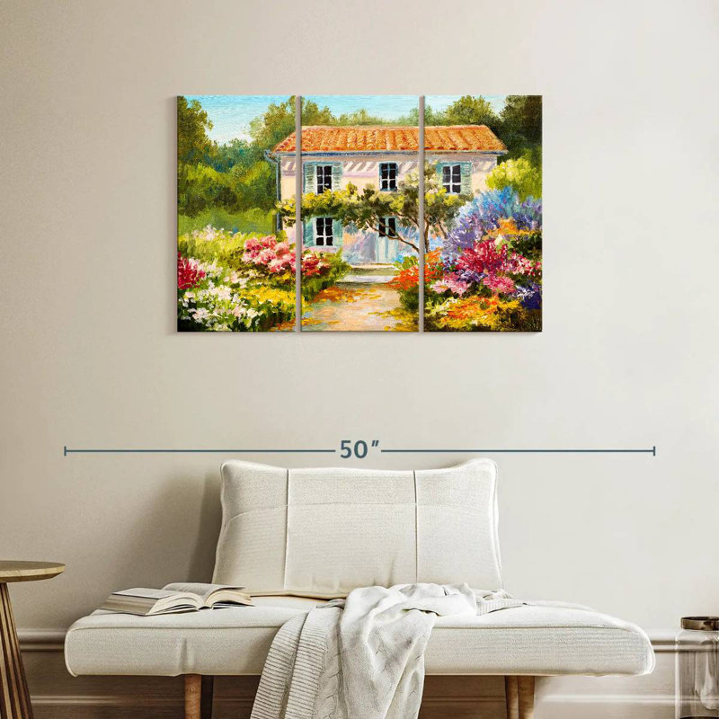 Flower Garden Cottage, H 24 po x l 38 po