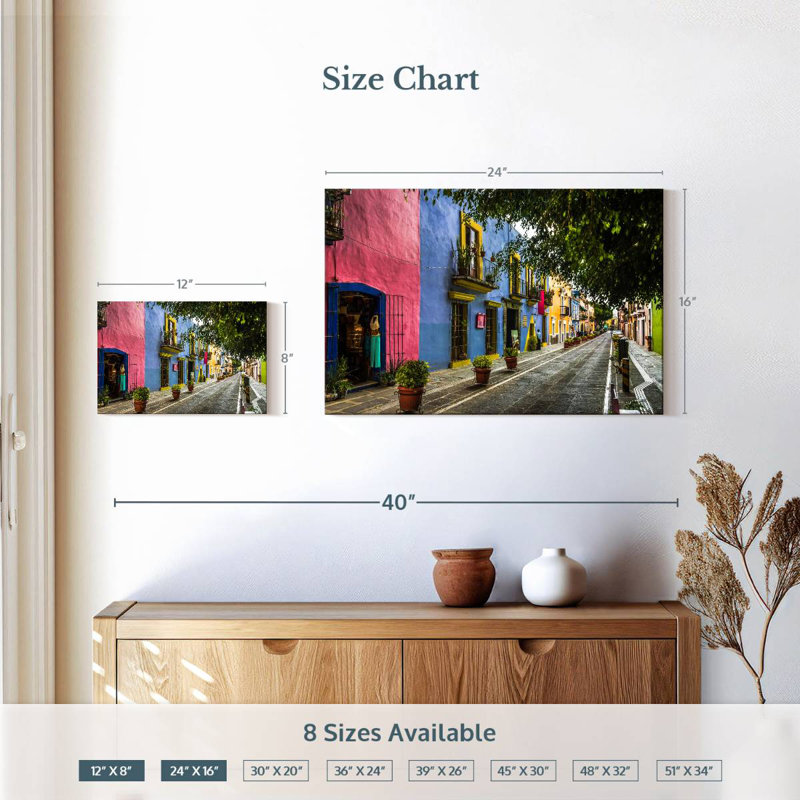 Sirci, rue mexicaine, H 16 po x l 24 po