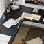 Bureau d'écriture rectangulaire en bois massif noir-1743896449-1743896451