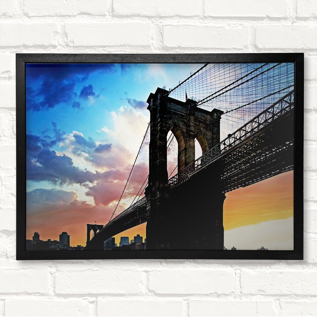 Unter Brooklyn Bridge Sonnenlicht - Druck