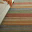 Brushstroke Striped Handmade Tufted Wool Red/Orange/Green Area Rug-10713551