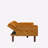74.4'' Faux Leather Square Arm Sofa Bed-1973282091-1983379835