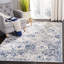 Tapis oriental blanc et bleu royal Harty-119351563