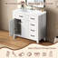 Meuble-lavabo 36 po avec lavabo en céramique, armoire de salle de bain avec tiroirs et armoire-1116730306