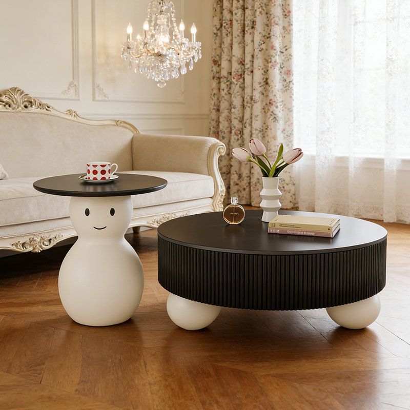 Luise, Blanc, Noir, H 16,53 po x L 31,49 po x l 31,49 po