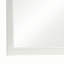 Miroir en bois avec détails moulés, blanc