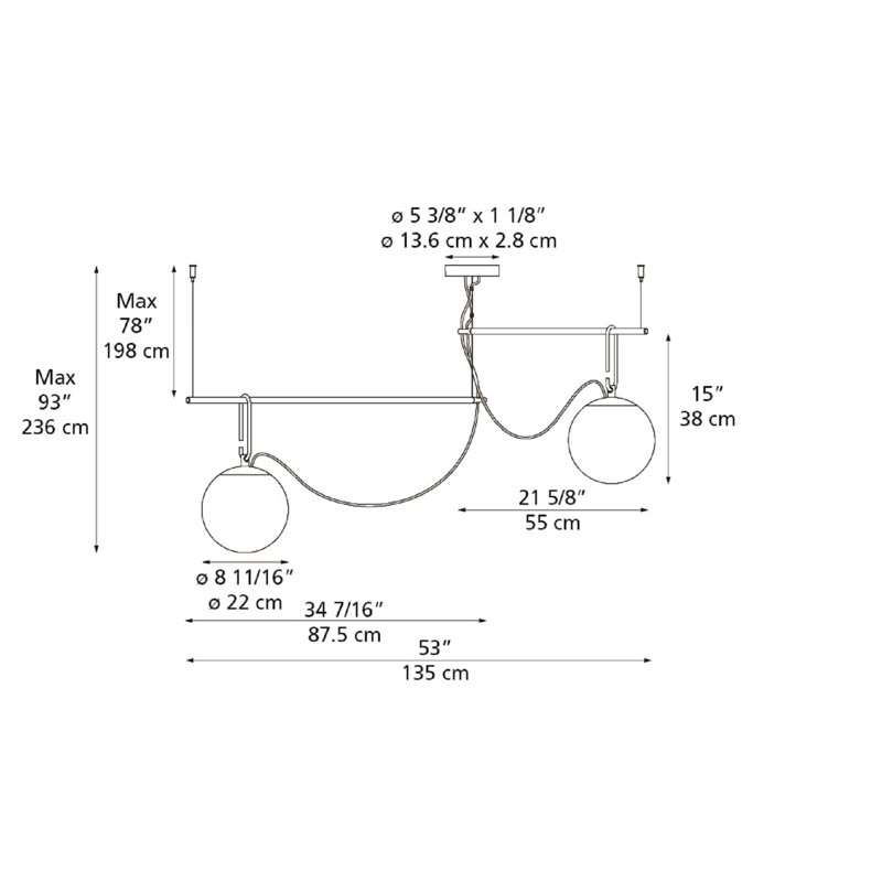 NH S3 Multi-Light Pendant, 2