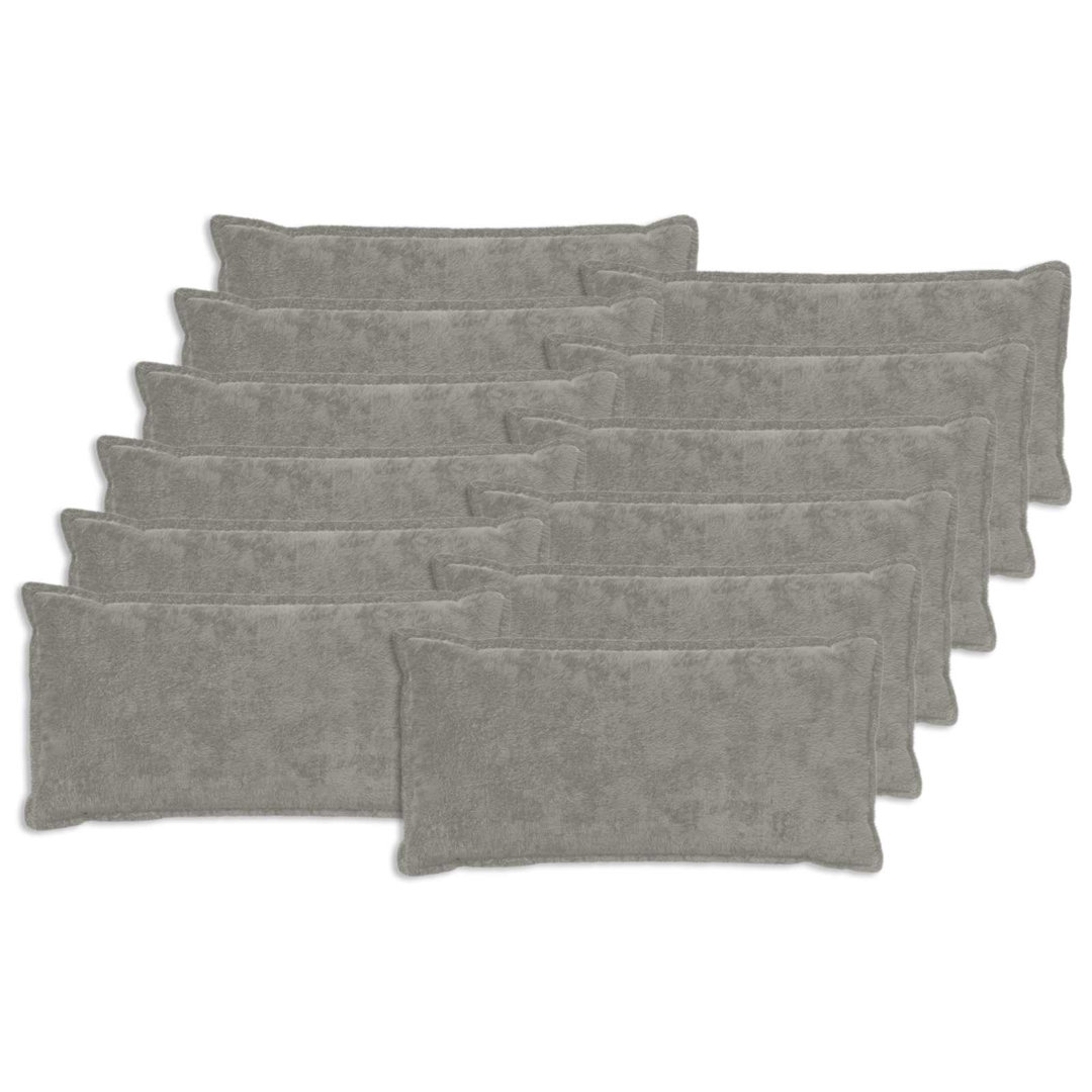Vidaxl Cushion Cover 12 Pcs Houten Light Grey 40 X 80 Cm, Grey - Image 2