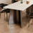 Pure white Rock Slab Tabletop Rectangular Table-114373693