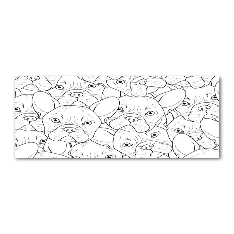 French Bulldogs - Wrapped Canvas Print