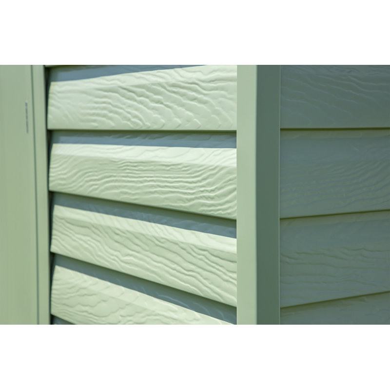 6 ft. Sage Green Galvanized Steel Storage Shed Kit