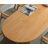 Brown Oval Solid Wood Dining Table-388975980