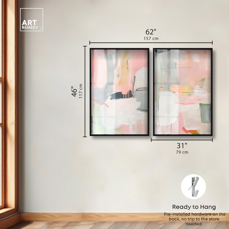 Oasis Minimalist Room Art , H 46 po x l 31 po, Noir