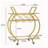 Bar Trolley 2 Tier Rolling Home Service Trolley With Wine Rack And Wheels, Modern Metal Round Wine Trolley, Industrial Mobile Storage Kitchen Trolley For Kitchen, Bar, Living Room, Bar Cart With Wheels, Tea Trolley, Serving Cart, Kitchen Cart, Rolling Ca-26031710