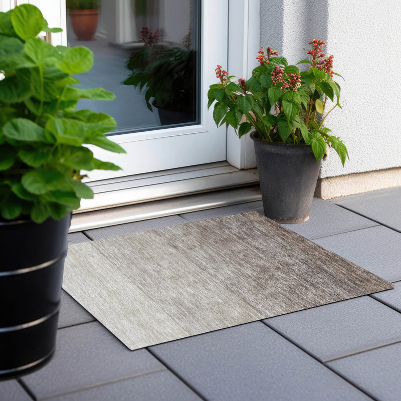  Machine Washable Indoor/Outdoor Kitchen Mat, Rectangle 1'8" x 2'6"