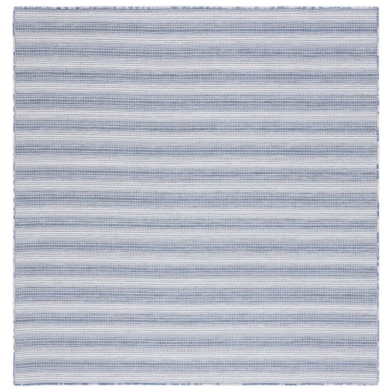 Tapis intérieur / extérieur bleu Tribeca 231, Carré 6 pi 5 po