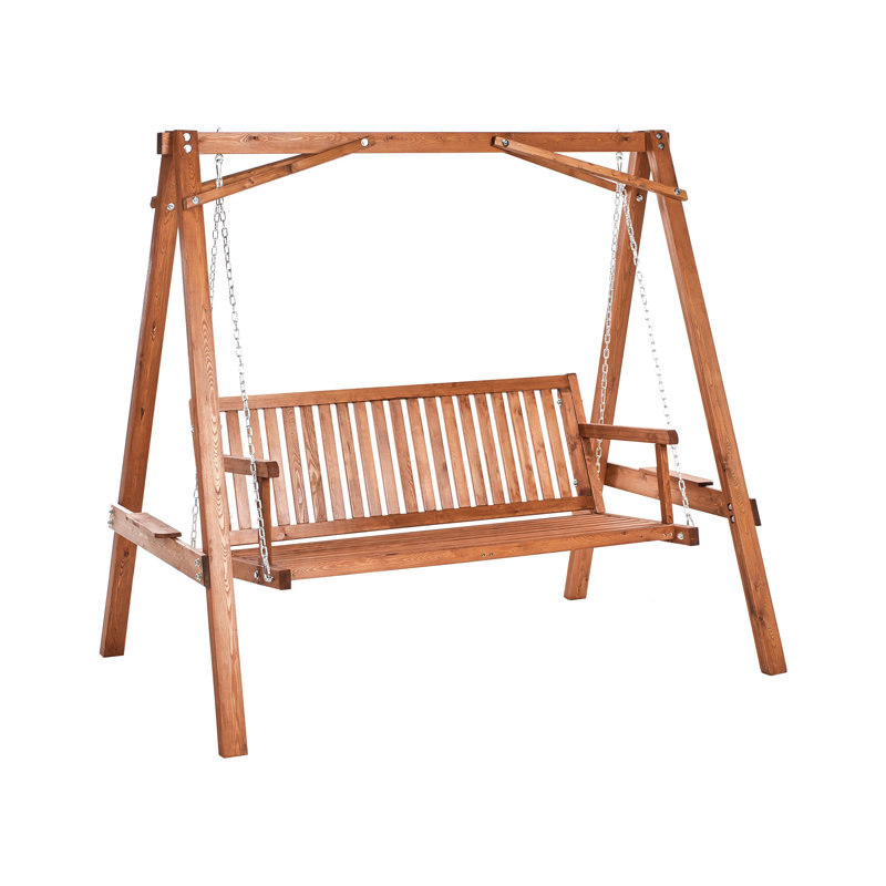 FICARELLA 3 Person Porch Swing