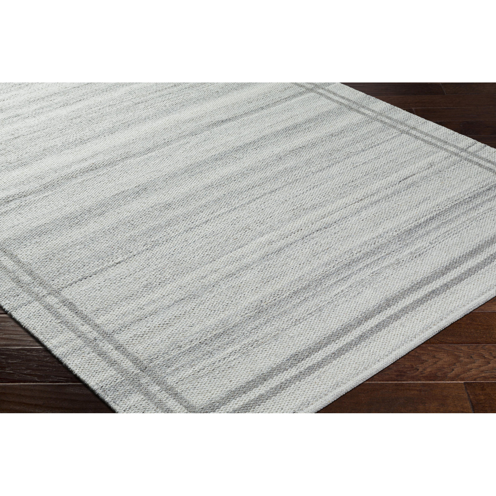 Lavande Hand-Woven Striped Area Rug, Runner 2'6" x 8'