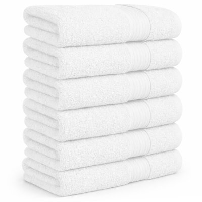  Hand Towels Quick Drying 100% Cotton 600 GSM