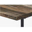 Bureau d'ordinateur, bureau personnel, ordinateur portable, tablettes de rangement, l 48 po, travail, stratifié brun, métal noir, contemporain, moderne