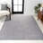 Asal Haze Solid Low-Pile Gray Rug-524148364