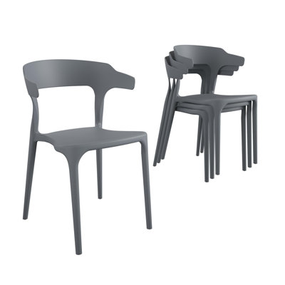 Chaise d'appoint empilable d'extérieur Felix