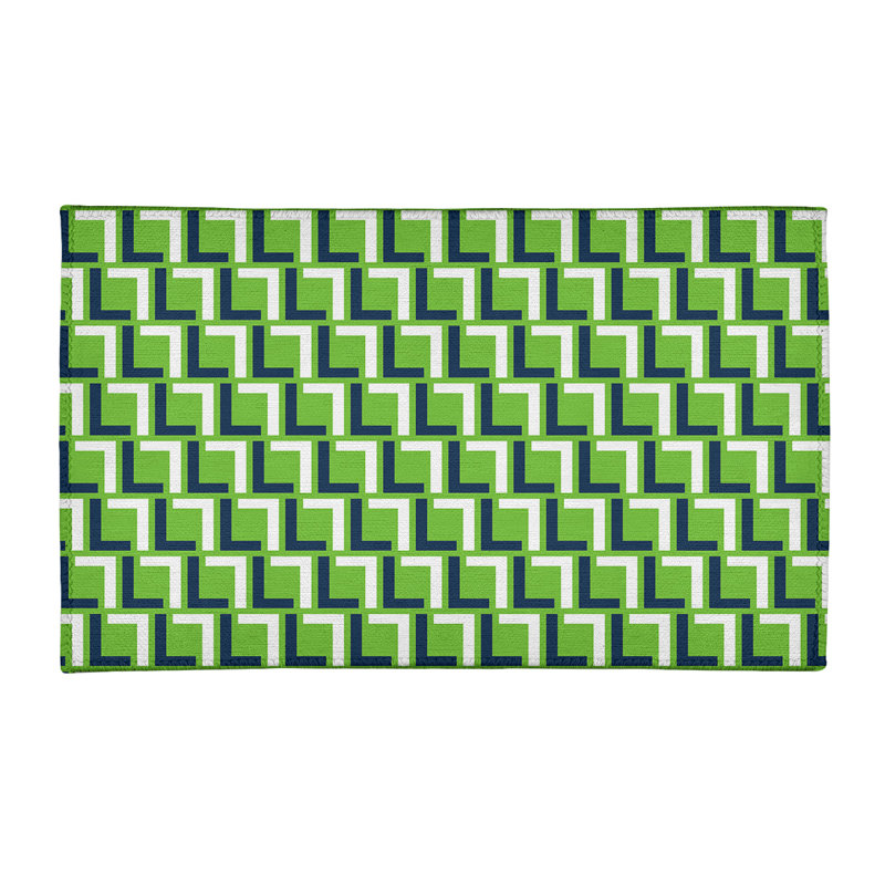 Geometric Indoor Rug, Rectangle 2' x 3'