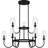 Amandah 9-Light Matte Black Chandelier