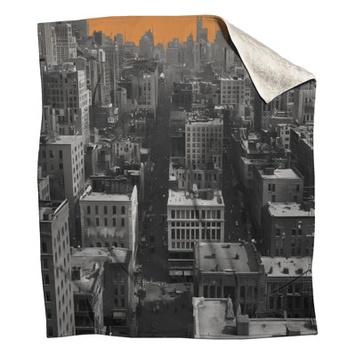 Couvertures orange City Skyline