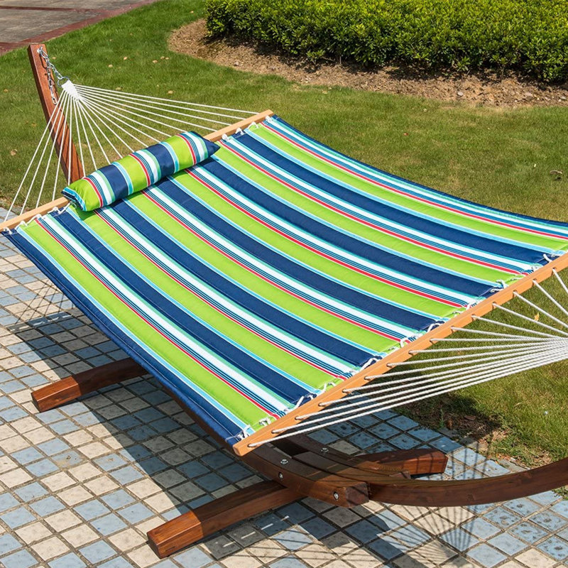 Hamac double Mitre, Vert / bleu