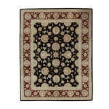 Hand Woven Silk and Wool Oriental Area Rug