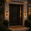 17.2cm H Solar Powered Integrated LED Outdoor Wall Lantern