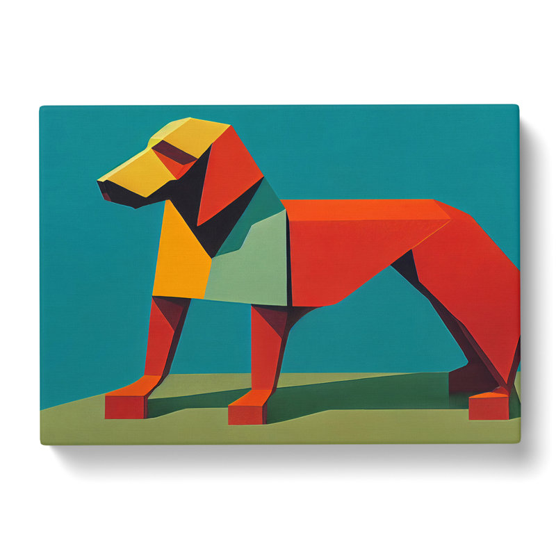 Dog Abstract Art Vol.1 - Wrapped Canvas Print, 35cm H x 50cm W x 3cm D