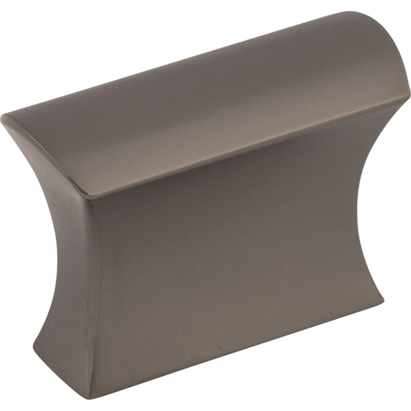 Glacier 3/4" Length Square Knob, Ash Gray, 1 1/2" Length