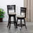 30" Bar Height Slat Back Swivel Stool-1244319198