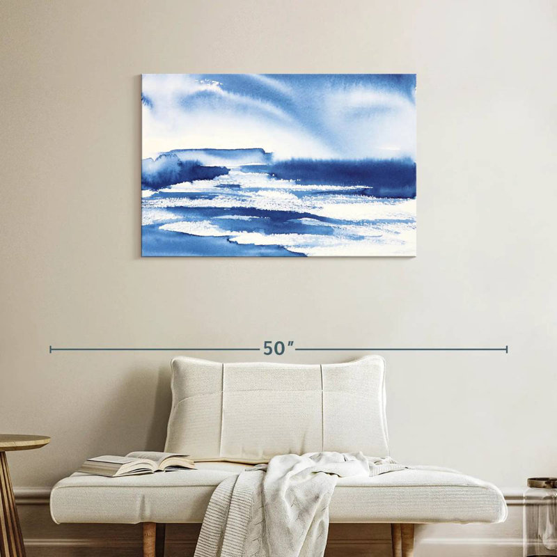 Avery Ocean Blue I, 24" H x 36" W