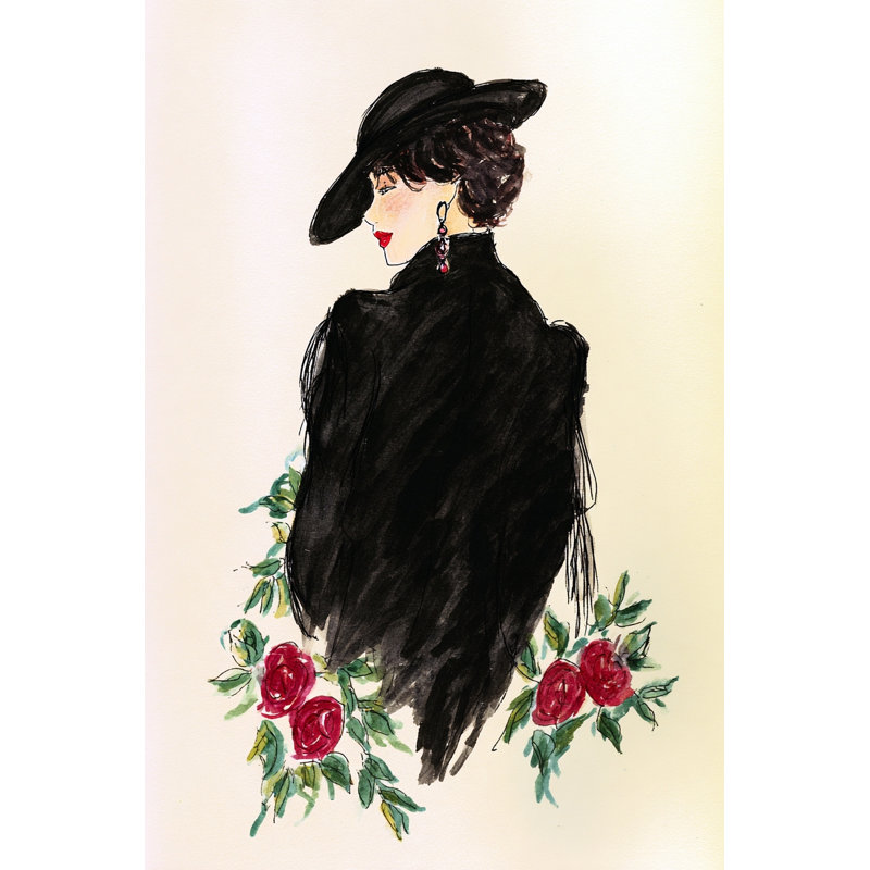 «Rose Garden Lady IV», art mural sur toile tendue, L 12 po x H 16 po x P 1 po
