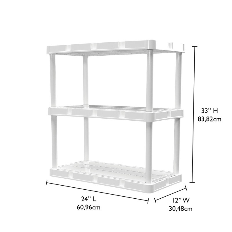 24 " W Plastic Shelving Unit