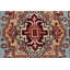 Tapis oriental bleu clair en laine 3 x 6