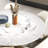 Light luxury modern simple round rock table