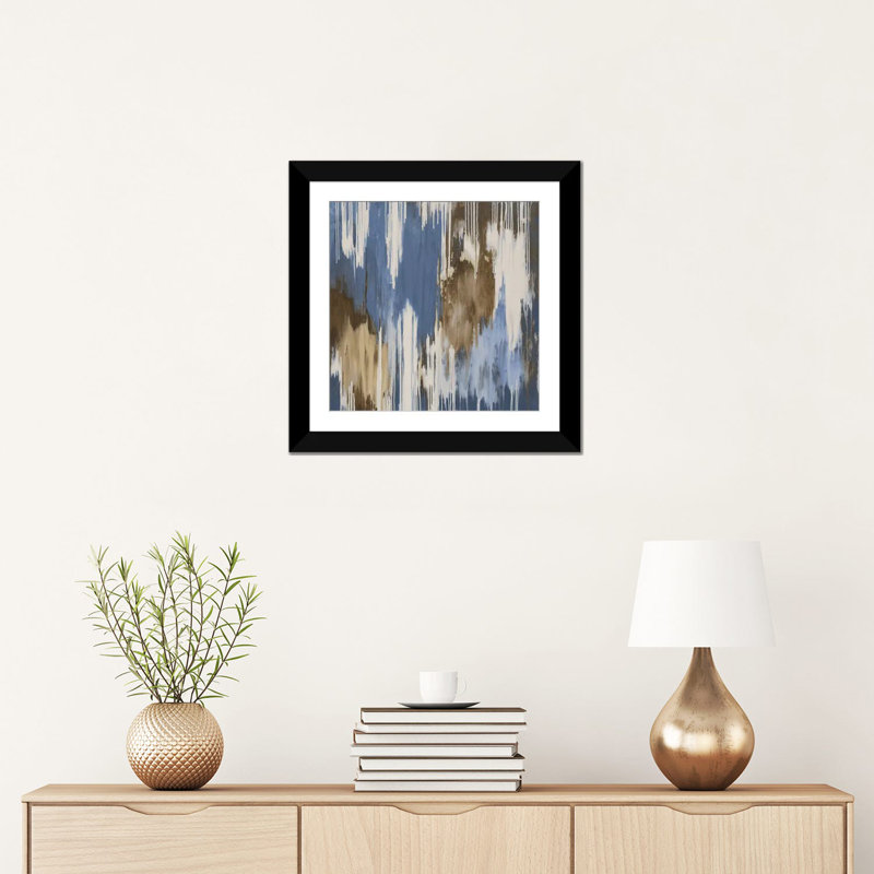 « flamme », reproduction sur toile, H 16 po x l 16 po x P 1 po, Papier d'art encadré noir, Blanc