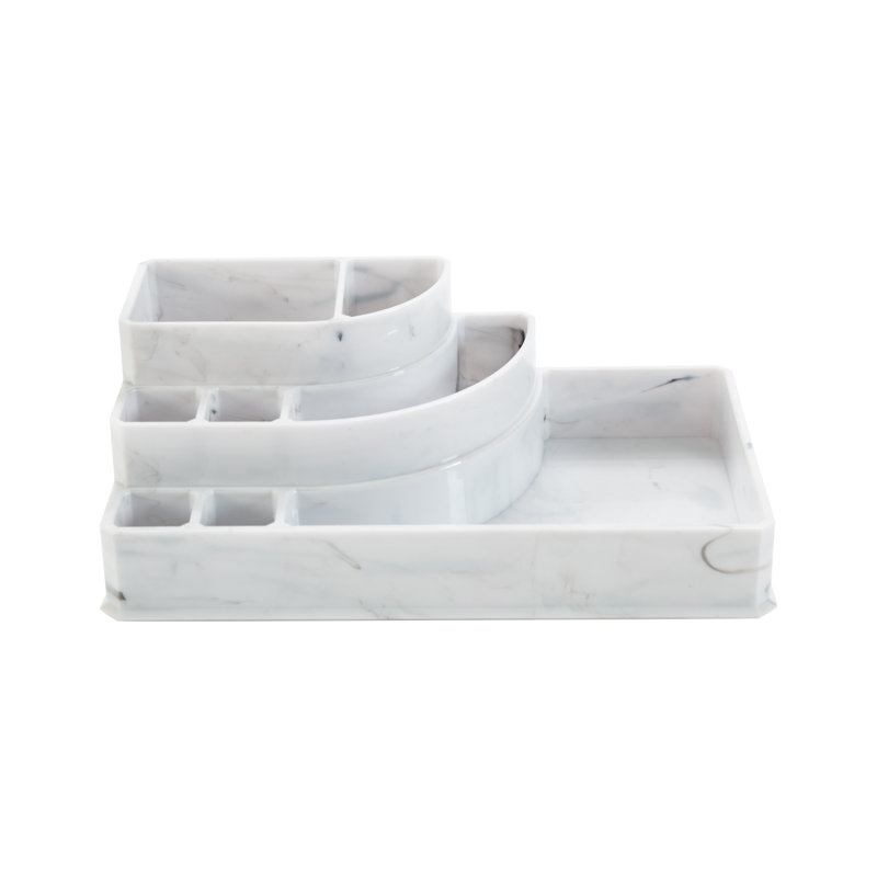 Plastic 8 Compartment Makeup Organizer