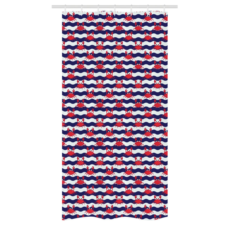 Eijah Shower Curtain with Hooks Included, 36" W x 72" L