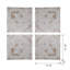 S/4 Distressed Wooden Square Wall Panels, 17.5X17.5"
