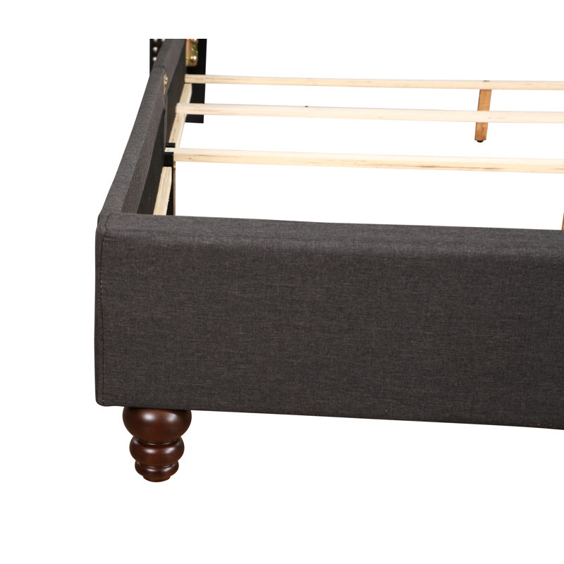 Elegant Transitional Upholstered Bed